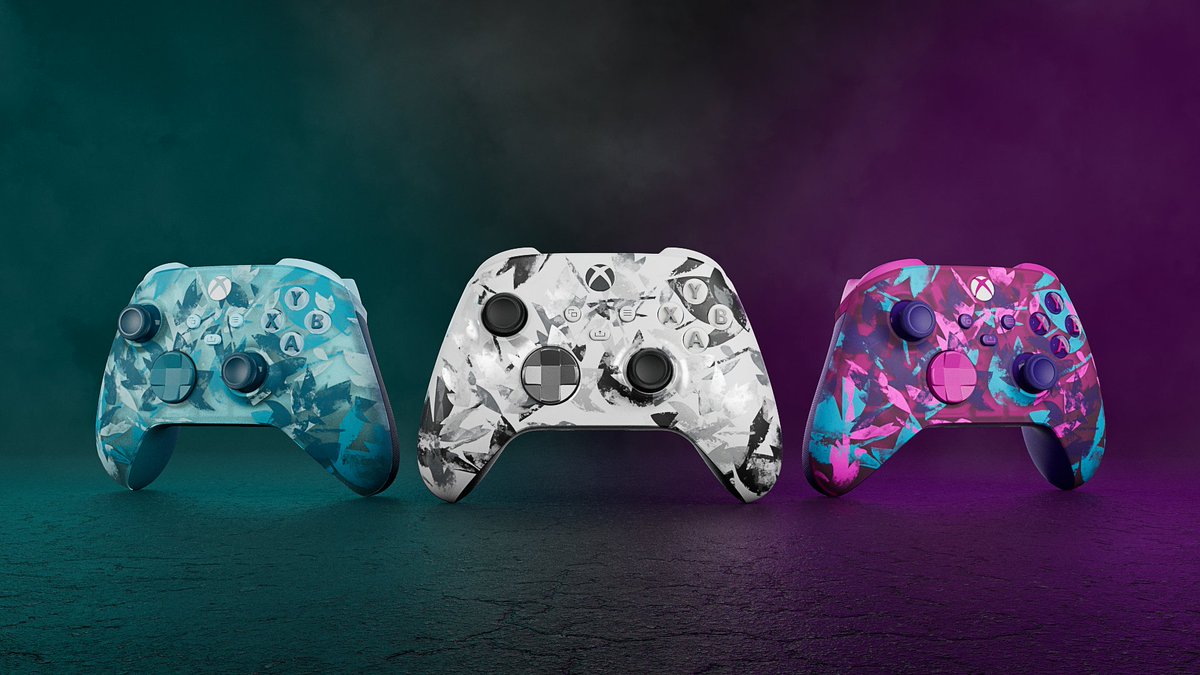 Break the norm. Say hello to three all-new original Xbox controllers: the Ice Breaker ❄️, Heart Breaker 💔, and Storm Breaker 🌩️: