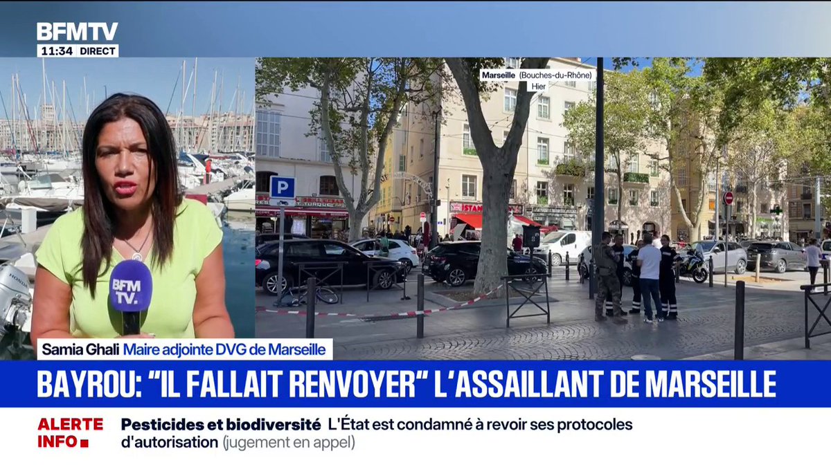 🔴 Alerte vidéo - Attaque au couteau à Marseille par un Tunisien || Samia Ghali (maire adjointe) :« C’est, complètement, ridicule, voire même “CHOQUANT” de parler d’EXPULSION de la part des dirigeants français, c’est un problème de SUIVI PSYCHIATRIQUE…»