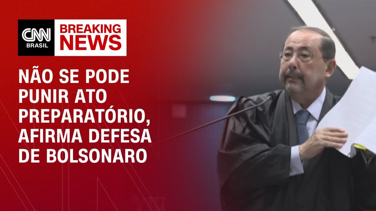 Não se pode punir ato preparatório, afirma defesa de Bolsonaro; assista #LiveCNNBrasil