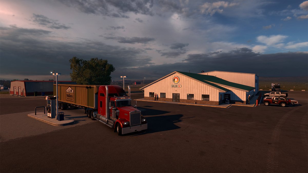 Another peek at our upcoming American Truck Simulator expansion! This time we’re rolling into South Dakota, showcasing truck stops where drivers can rest, refuel & soak in the local vibe. 🚛⛽ Read more at 👉