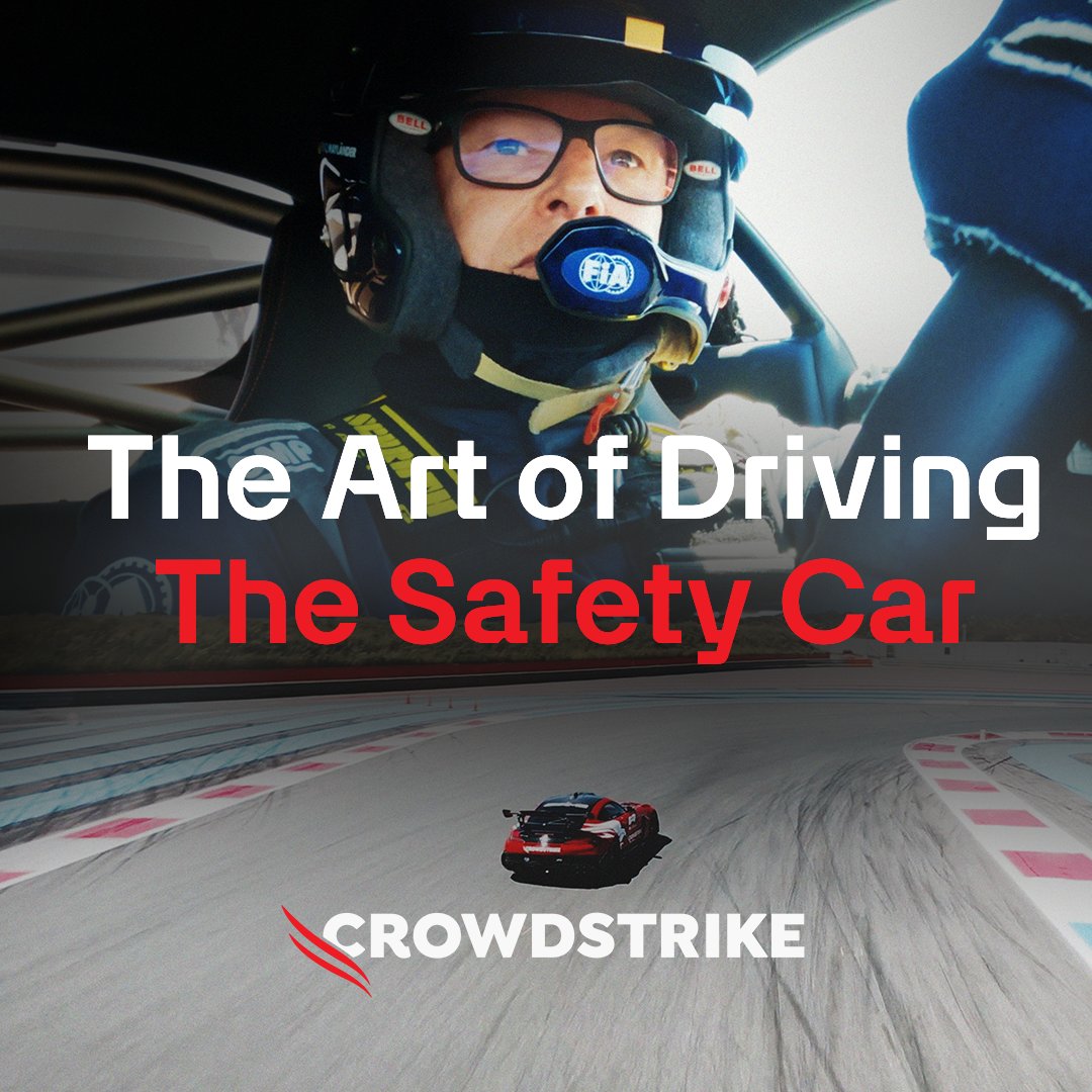 He's the calm in the chaos. CrowdStrike presents, the 'Art of Driving the Safety Car' with Bernd Maylander ❤️