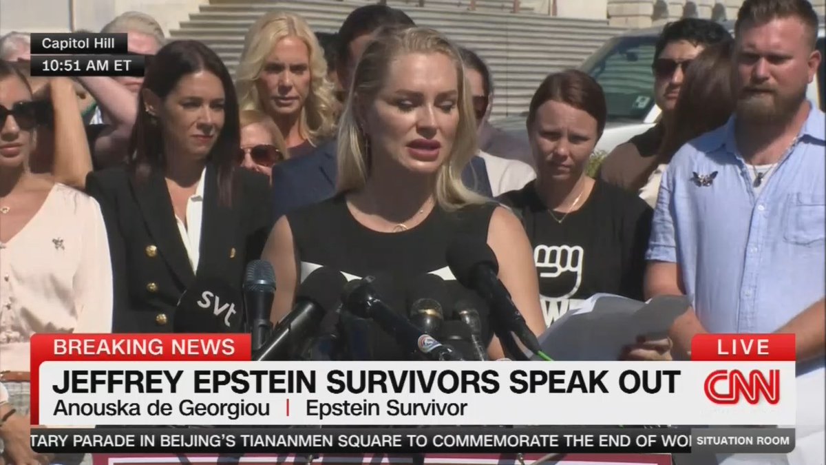 Epstein survivor Anouska de Georgiou: To be clear, the only motive for opposing this bill would be to conceal wrongdoing. You have a choice. Stand with the truth or with the lies that have protected predators for decades.