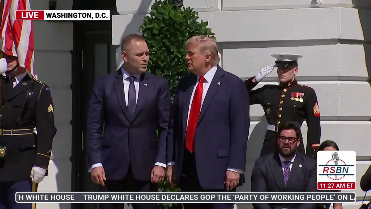 BREAKING: Polish President Karol Nawrocki arrives at the White House