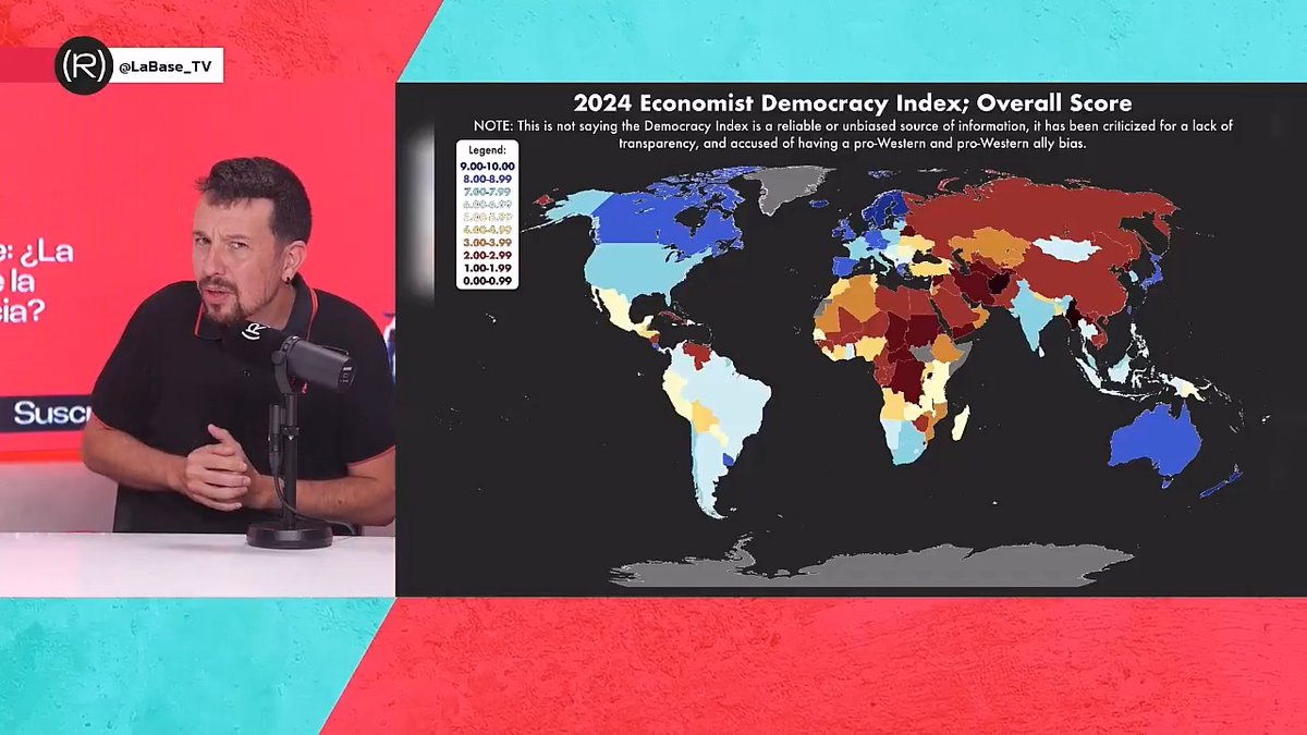 ¿Quién y cómo evalúa qué es y qué no es democrático? 🌍🤔 Manu Levin e Zugasti nos hablan del ranking de países perpetrado por The Economist 👇🏽 📺 LA BASE |