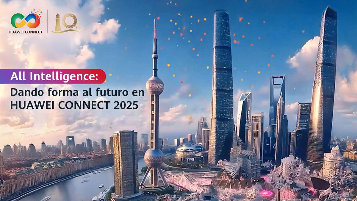 La IA está acelerando la transformación inteligente de todas las industrias. Celebramos el 10.° aniversario de HUAWEI CONNECT 2025 en Shanghái del 18 al 20 de septiembre, presentando nuevas tecnologías y soluciones, y explorando juntos el futuro de All Intelligence.