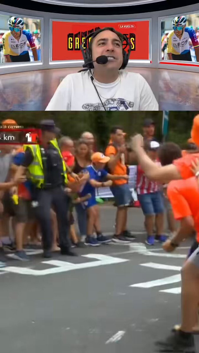 El momento del día: Tom Pidcock suelta de rueda en dos ocasiones a Jonás Vingegaard!! #LaVueltaxRCN