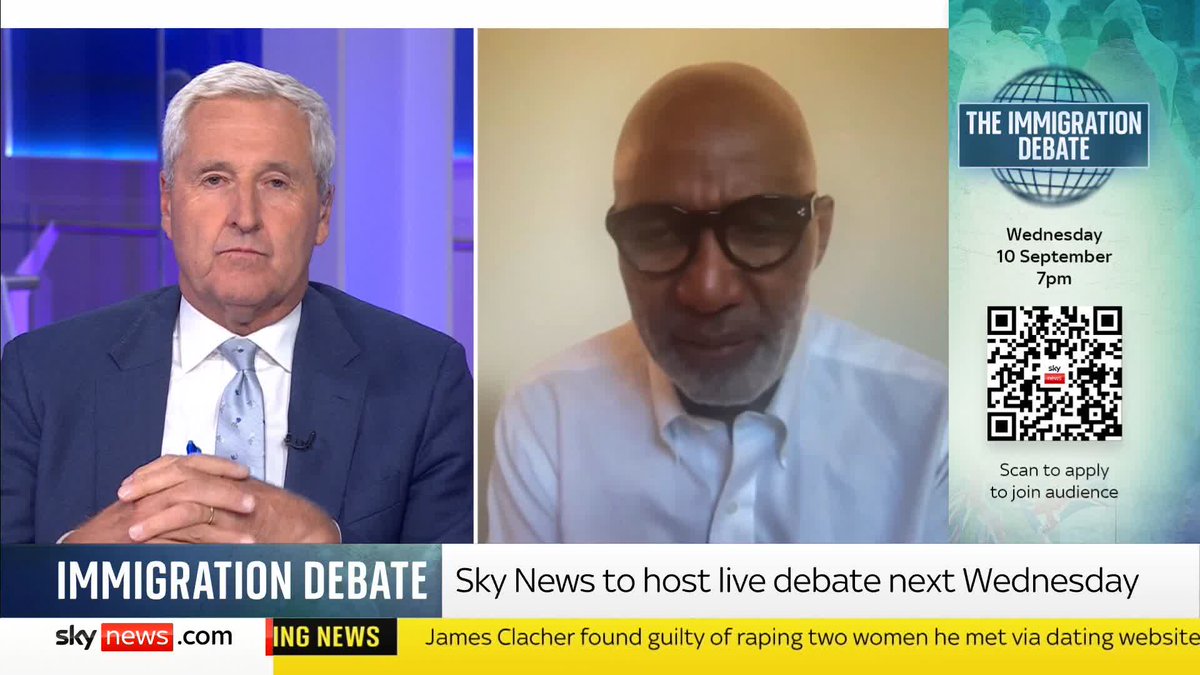 Sky's Trevor Phillips is hosting The Immigration Debate in Birmingham next week, with representatives of the main parties in attendance. Find out more, including how you can be part of the live studio audience: 📍 Birmingham 🔴 Weds 10th September ⏰ 7pm