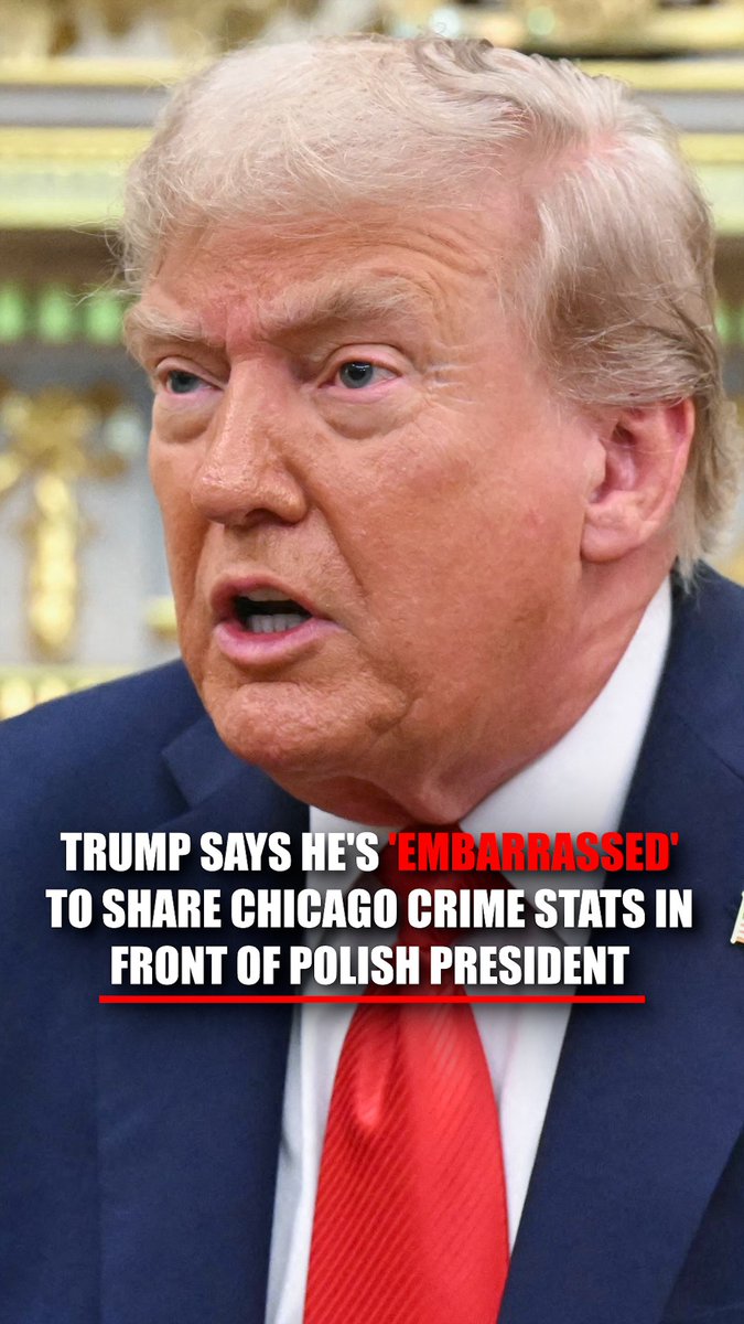 President Trump says he’s “embarrassed” to reveal Chicago’s crime stats in front of Poland’s president — while city leaders continue to push back on efforts to crack down on crime.