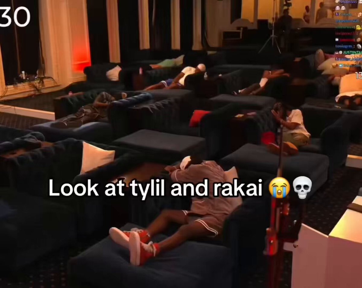 Tylil &amp; Rakai were seen fighting in the background while everyone else was playing the ‘Mafia’ game 😭