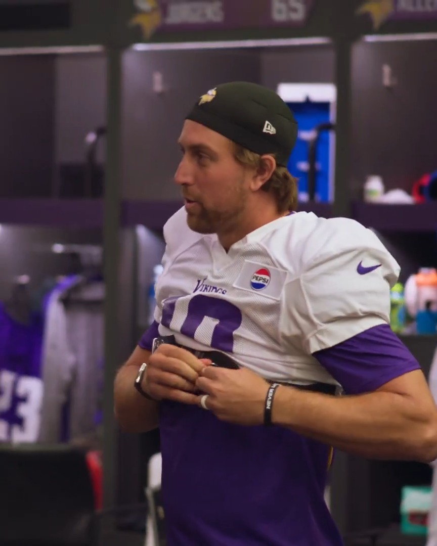 The state. The cities. The organization. Being back is special for Adam Thielen. 📺: