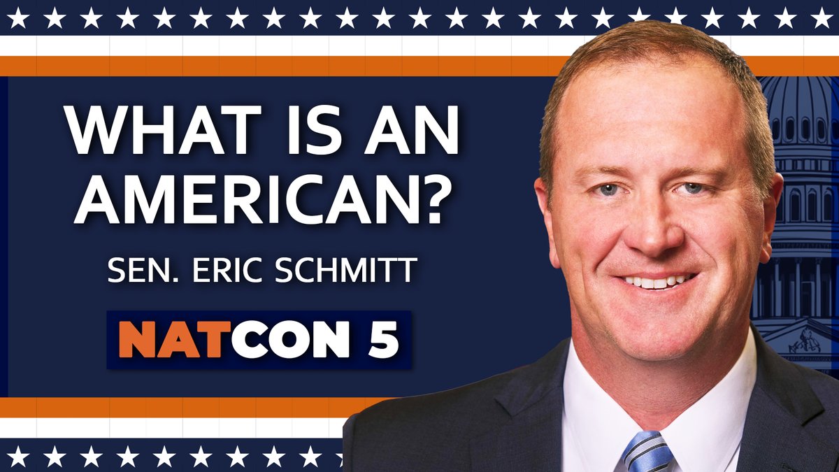 Watch Senator Eric Schmitt's full plenary address, "What is an American?", delivered at NatCon 5.