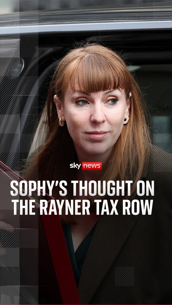 'One of the first principles of politics is that if you are deciding how much tax everyone should pay, you have got to pay the correct amount of tax yourself' Sophy Ridge reacts to Angela Rayner admitting she did not pay the right amount of stamp duty