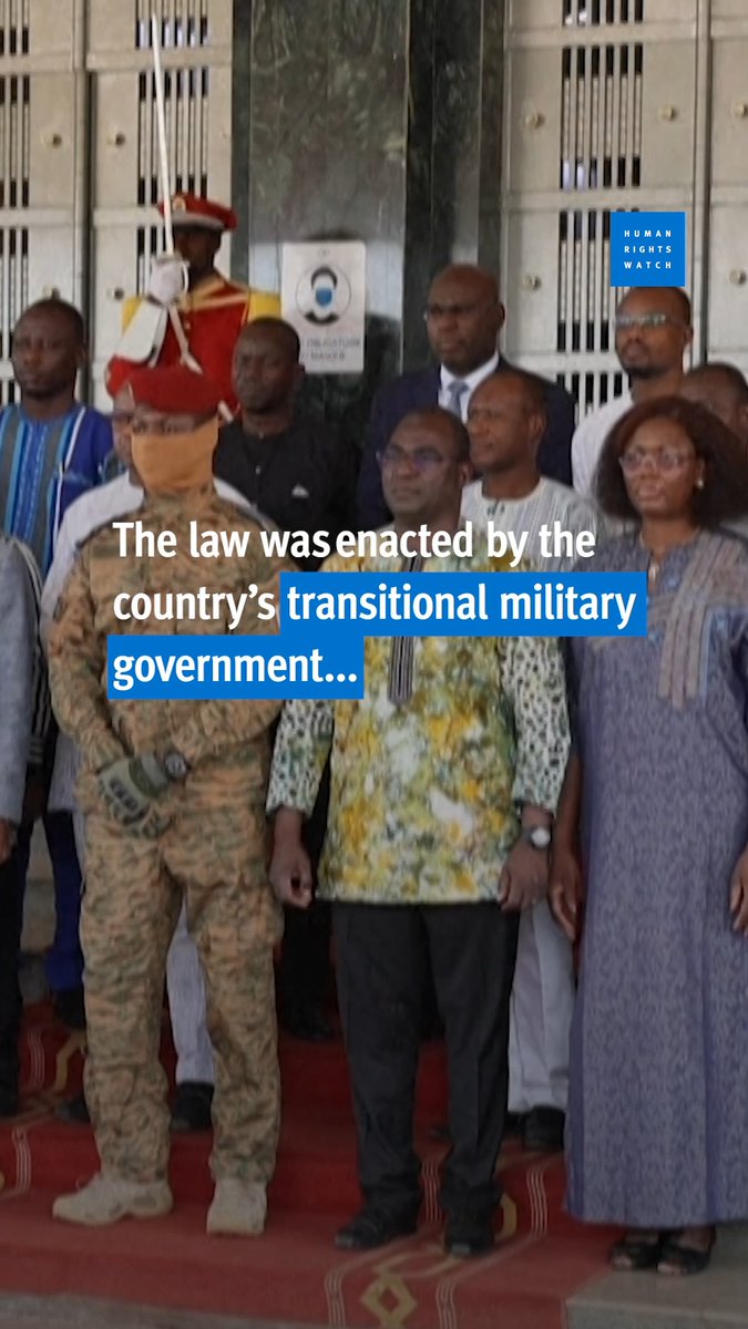 Burkina Faso has passed a law banning homosexual acts. Capt. Ibrahim Traoré, the leader of the country’s transitional military government, should reject the law and ensure the rights to dignity, freedom, and equality are protected for all.