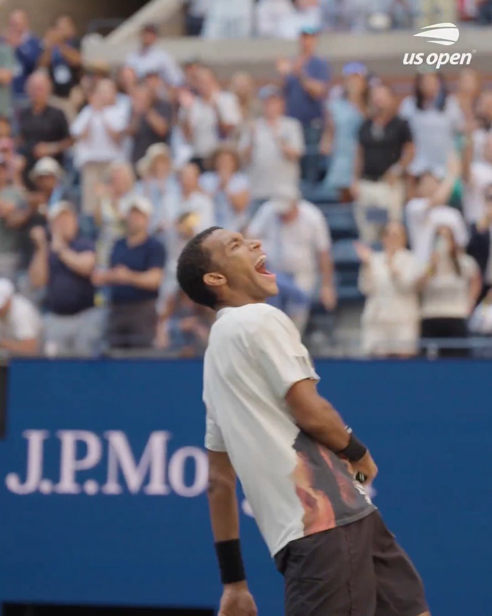 Back-to-back-to-back top 15 wins at a Slam. Felix Auger-Aliassime is back.