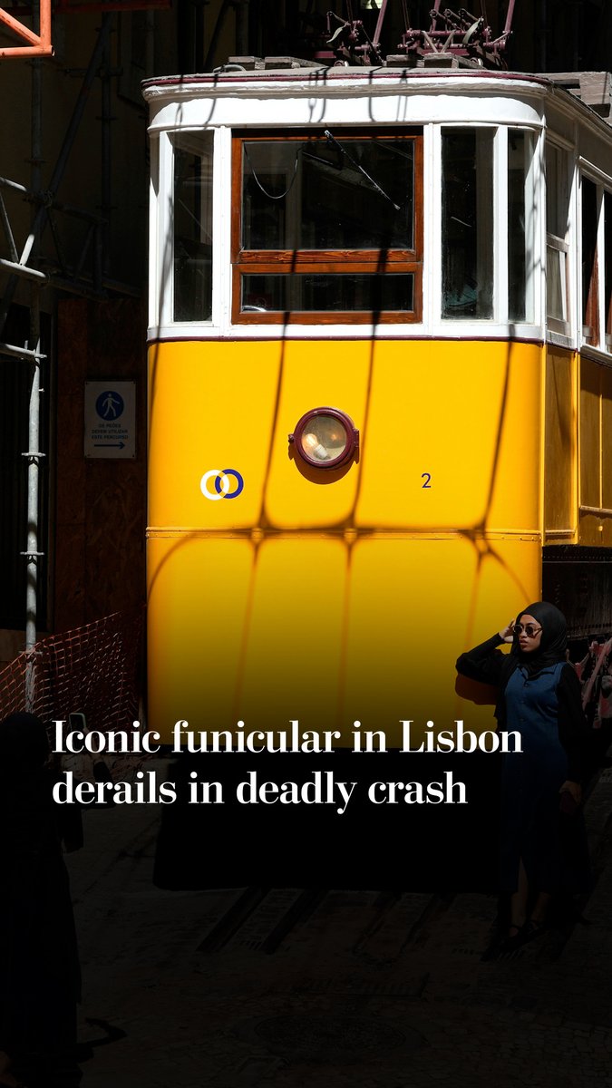 At least 15 people are dead and 18 injured after an electric streetcar in Lisbon derailed, emergency services said.