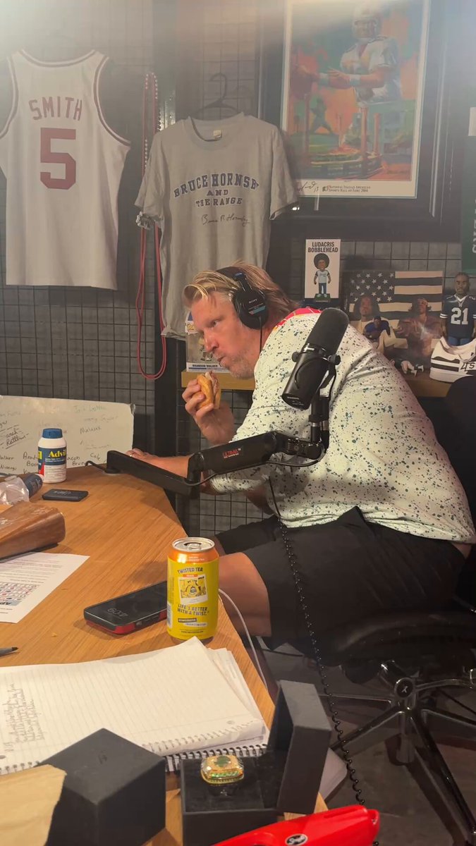 Watching Brandon Walker eat during the podcast is like watching Animal Planet.