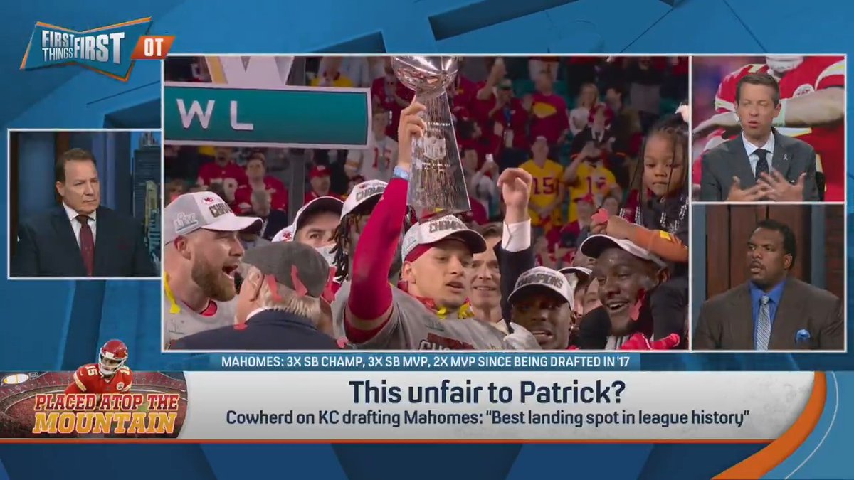 “It was an unbelievable offensive situation to be dropped into but it to me doesn’t at all take away from the historic greatness of a kid in his 20s… It was an unbelievable situation and Patrick Mahomes is unbelievable.” Danny Parkins explains why both things can be true: