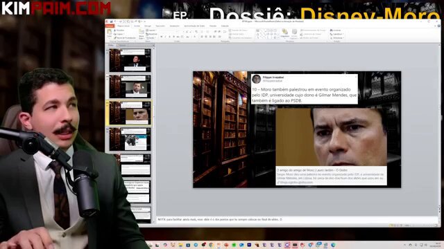 Do passado ao presente. Nora de Miriam Leitão antes com Moro e agora com Alexandre de Moraes no TSE. Coincidência? O método é igual dos dois. Cortezinho do Kim D. Paim. Vídeo completo em: