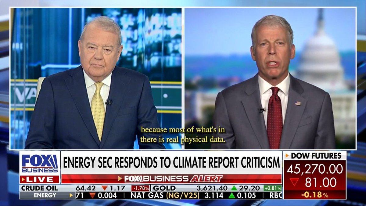 .Secretary Chris Wright: "Most of what’s in the Intergovernmental Panel on Climate Change Reports is not alarming, fast moving, and nowhere near the world’s biggest problem."