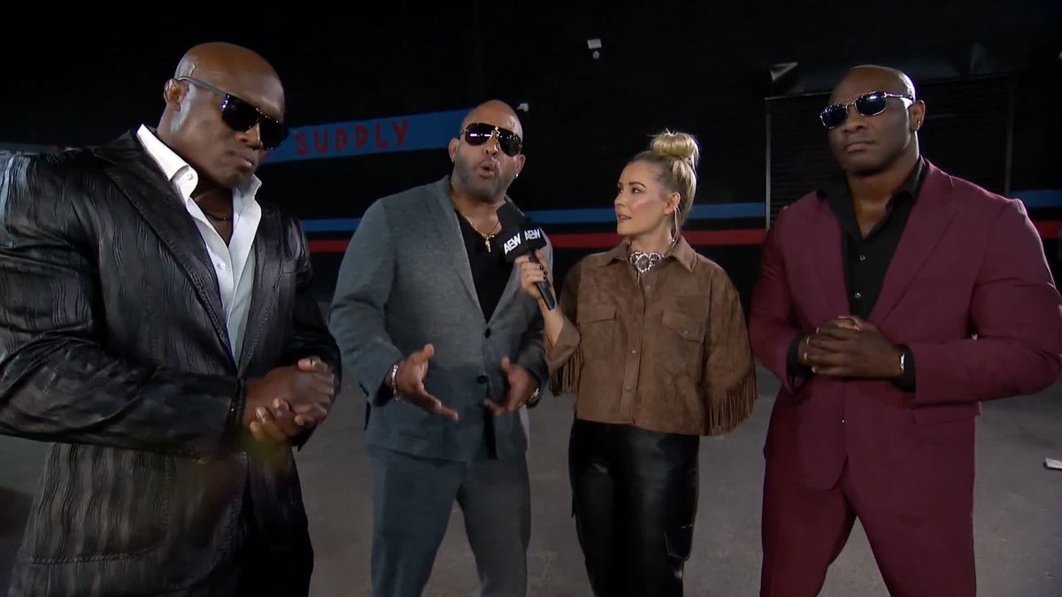 With the challenge laid down by Lightskin Kingpin and GOA for #AEWAllOut, The Hurt Syndicate MVP, Shelton J. Benjamin, and Bobby Lashley fire back with a response! Watch #AEWDynamite LIVE on TBS &amp; HBO Max