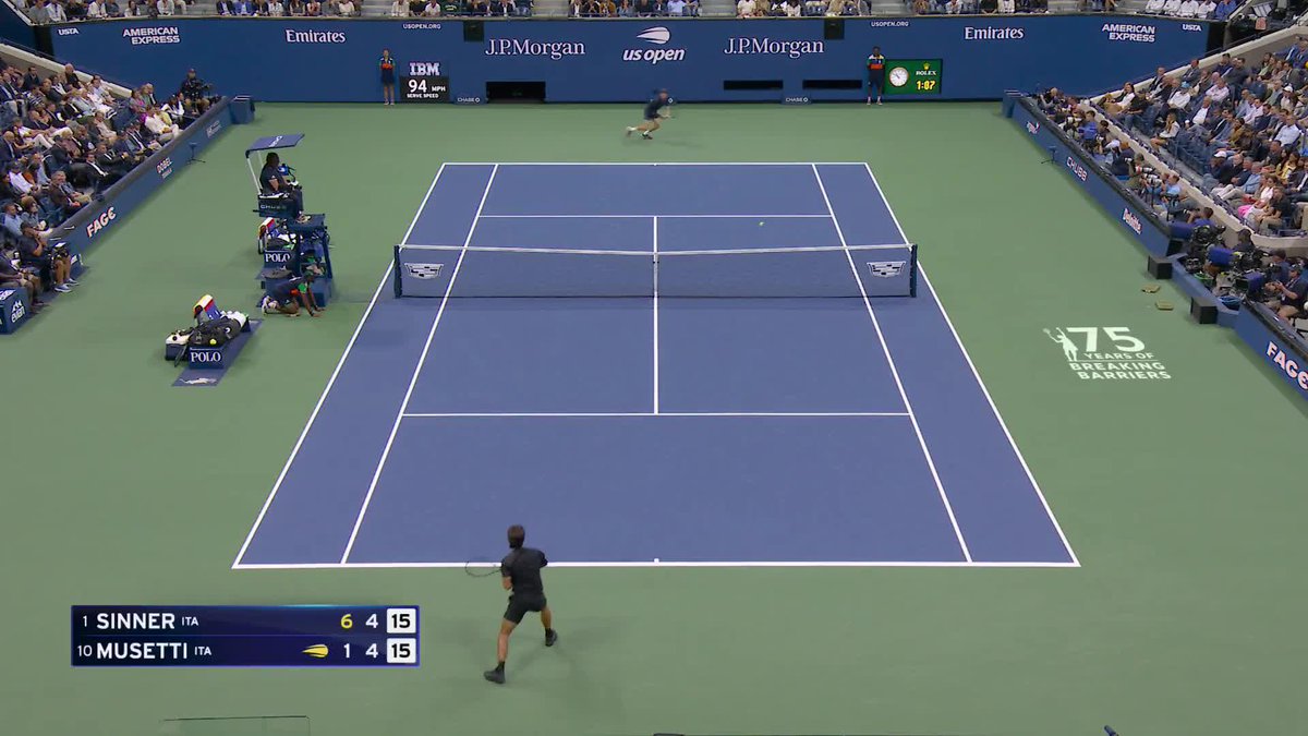 The movement from Jannik Sinner is next-level.