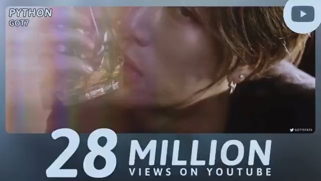 “PYTHON” music video has now surpassed 28 million views on YouTube. GOT7 - PYTHON — GOT7 GOT7 (갓세븐) #GOT7 #갓세븐 #GOT7_PYTHON