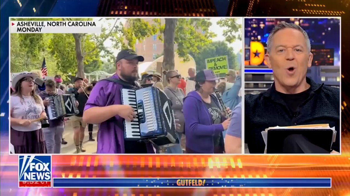 .GregGutfeld on geriatric, anti-Trump protesters: "Don't they have, like, grandkids, or things to do?" Ben Shapiro: "I think we're getting this wrong. That's just what liberals look like when they're 20. Veganism does bad things to you."