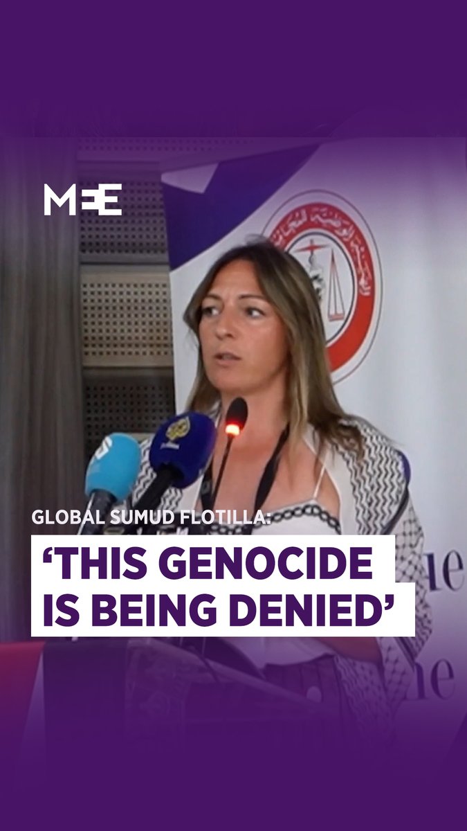 “Germany is again on the side that is taking part in genocide.” German lawyer Melanie Schweizer denounced her country for genocide complicity at the Global Sumud Flotilla’s legal briefing in Tunisia on Wednesday