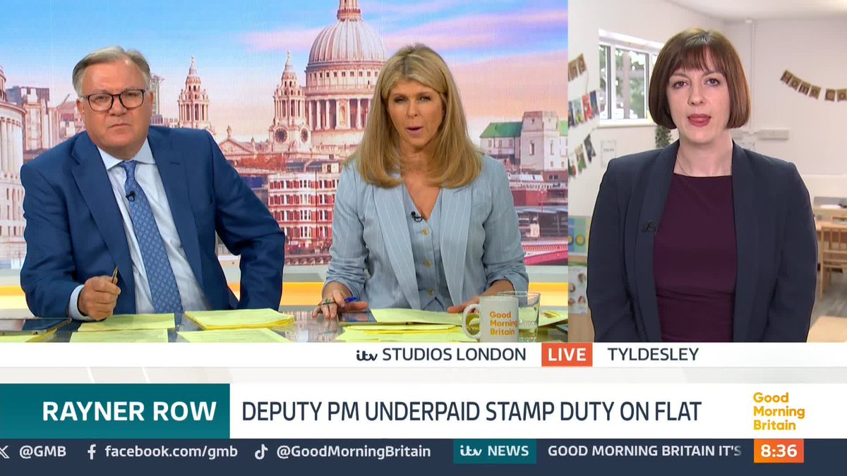 Deputy Prime Minister Angela Rayner has admitted she underpaid stamp duty on the purchase of her seaside flat in Hove despite claiming previously she hadn't done anything wrong. Kate Garraway and Ed Balls question Bridget Phillipson on these revelations.