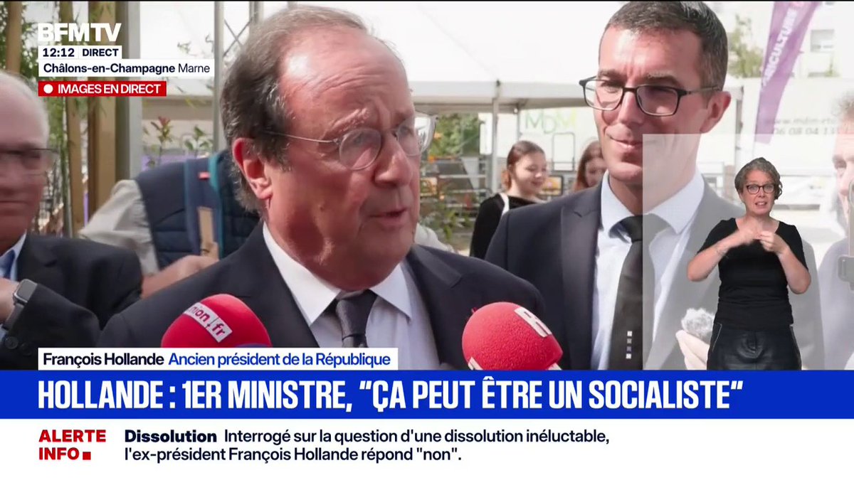 "Je n'ai pas la volonté de laisser le chaos s'installer et laisser l'extrême droite utiliser le chaos", déclare François Hollande