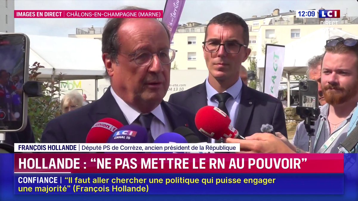 🗣️ "Je ne souhaite pas une dissolution" : François Hollande