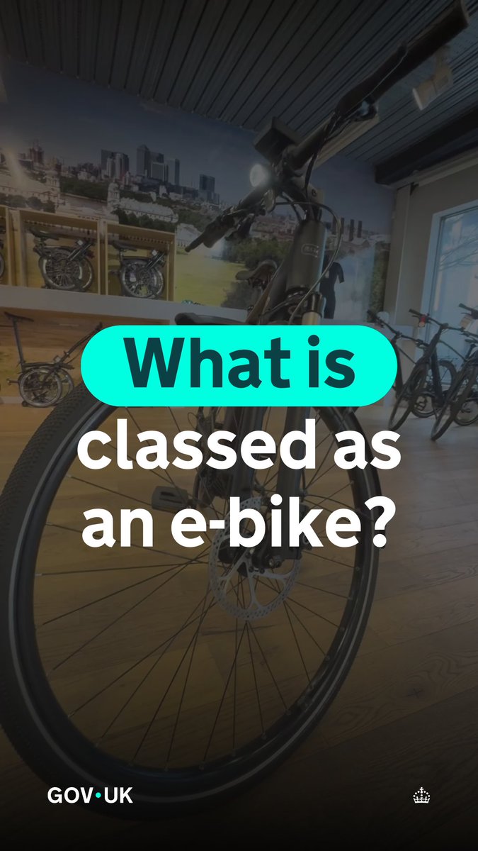 Is it an e-bike or is it a moped? Know before you ride! 🚲 ⚡ E-bikes must have pedals, a max speed of 15.5mph and a motor power of 250 watts. Anything more powerful requires registration, insurance and a licence - just like a moped!
