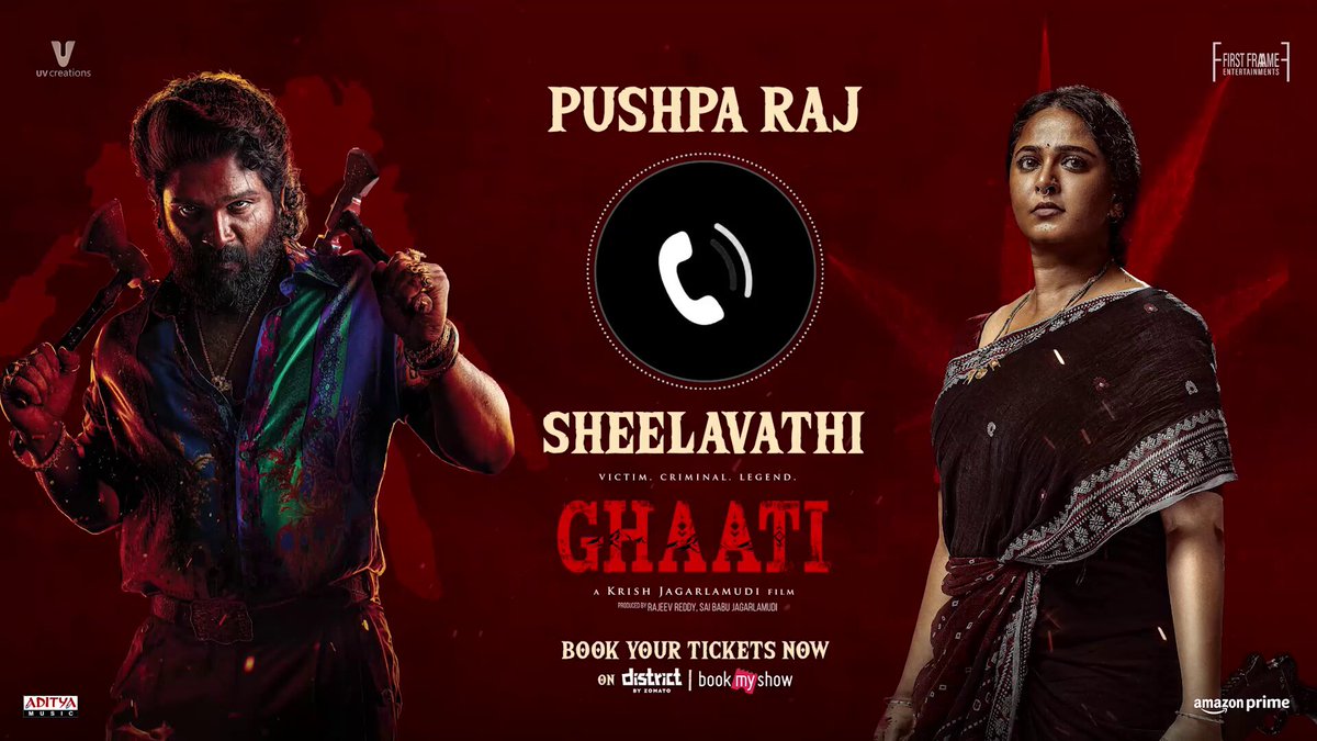 #AlluArjun brings up the topic of who should direct the PUSHPA x GHAATI crossover. A phone call between #AlluArjun and #Anushka took place ahead of the #Ghaati release.