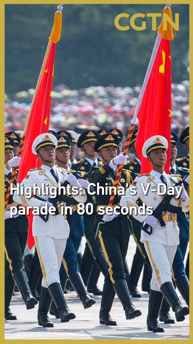 Highlights: China's #VDay parade in 80 seconds
