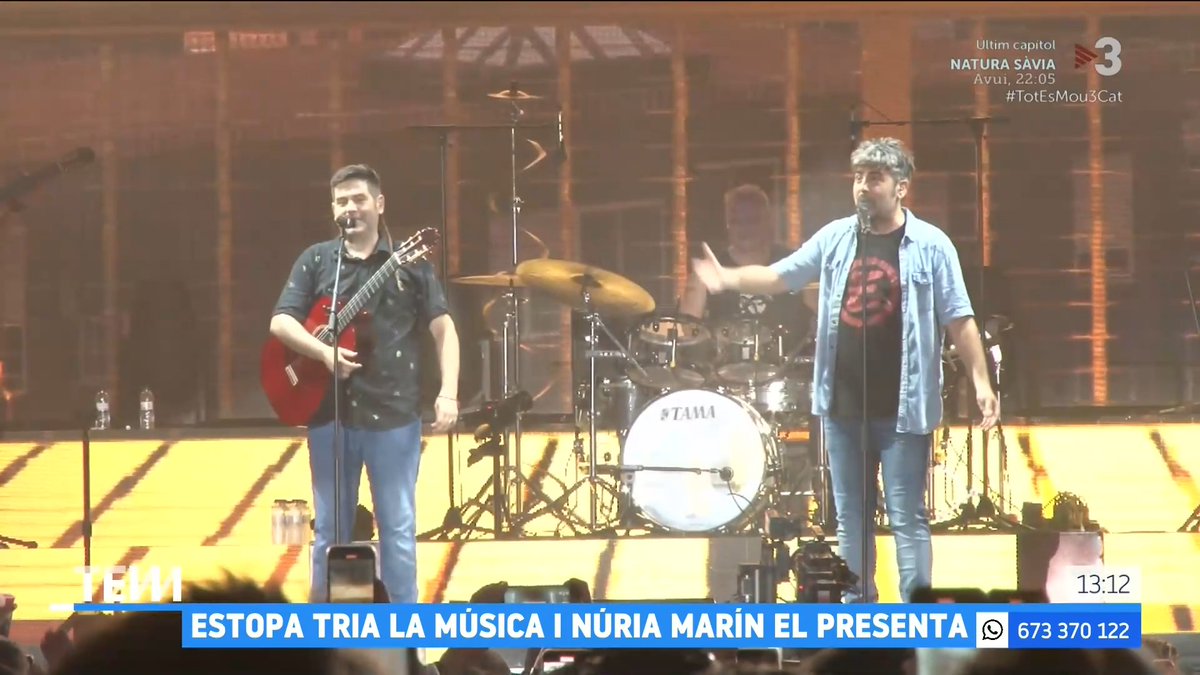 🔴 📢 El grup Estopa farà la tria musical del Piromusical de la Mercè d'aquest any. La presentadora serà la periodista Núria Marín (Núria Marín 👑), i es podrà veure a TV3. #TotEsMou3Cat ▶
