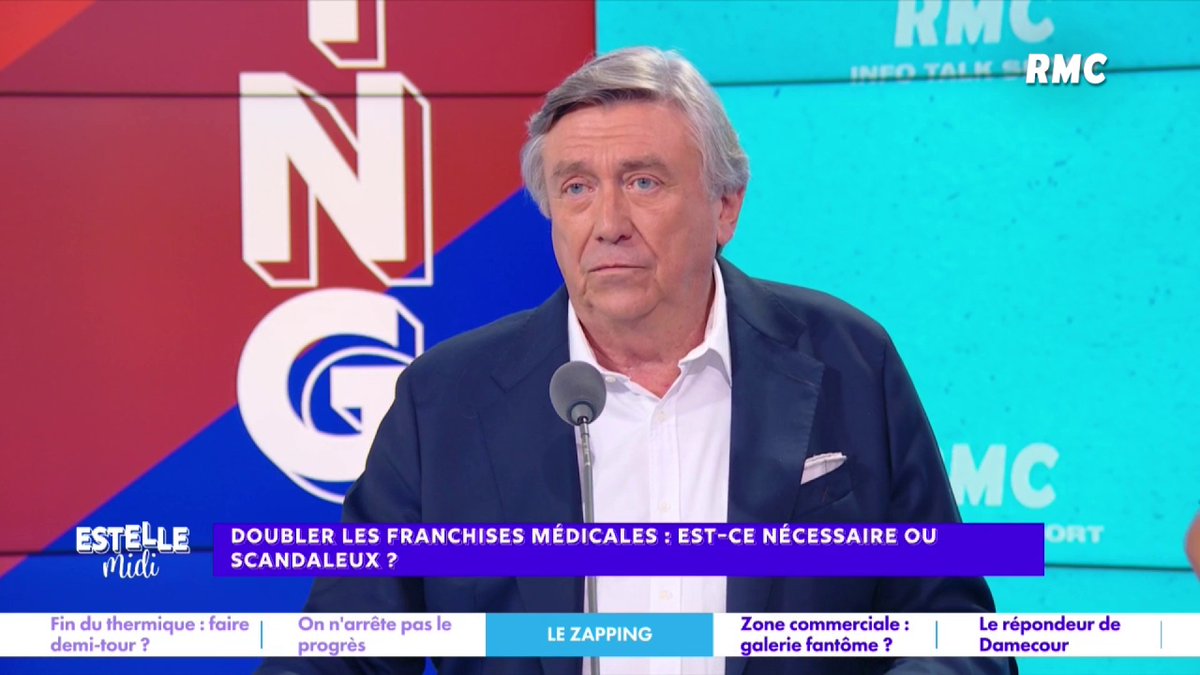 💊 Doubler les franchises médicales 🎙️ Jacques Legros : "Il faudrait que les Français prennent conscience que quand ils font des choses quasiment gratuites, rien n'est gratuit ! Combien de fois j'ai entendu "ce n'est pas moi qui paie, c'est l'État"..." #EstelleMidi