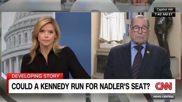 I don't think he's going to be a serious candidate. Rep. Nadler weighs in on the idea of Jack Schlossberg, JFK's grandson, running to fill his seat after he leaves Congress. Kate Bolduan