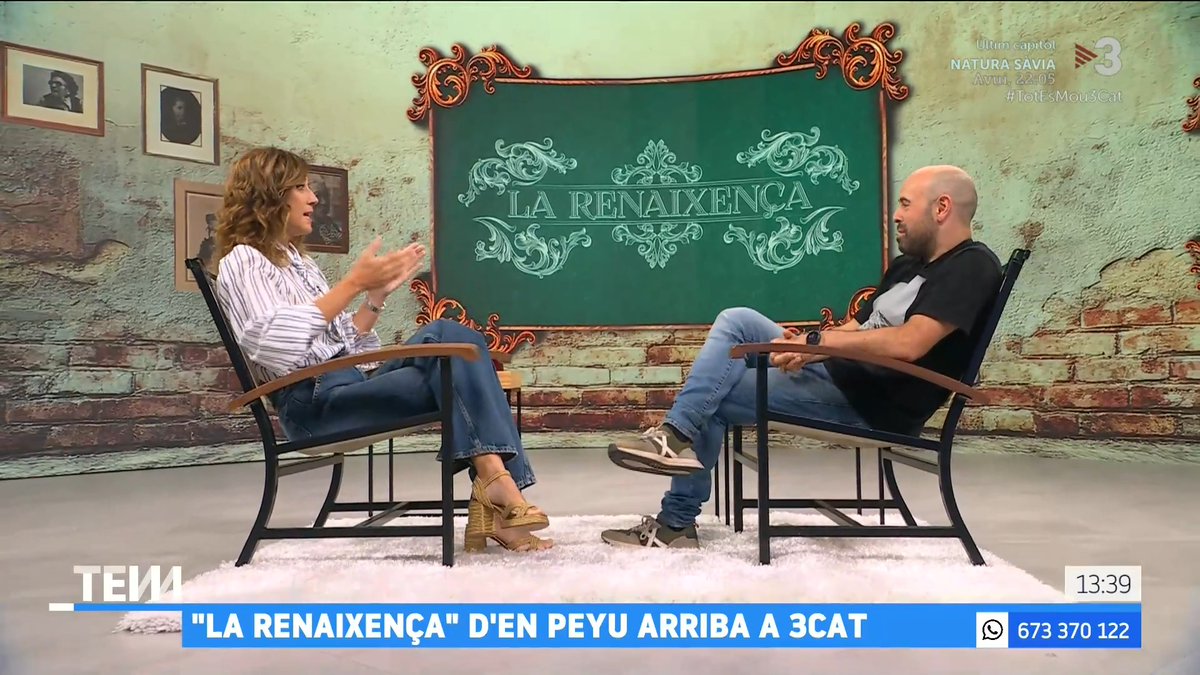 🔴 Peyu (Peyu): "A Catalunya necessitem tornar a posar en primer pla la llengua i la cultura." L'humorista explica què el va inspirar per fer el nou programa transmèdia de 3Cat "La Renaixença". #TotEsMou3Cat ▶