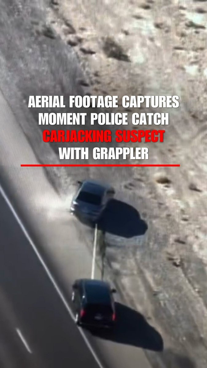 WATCH: Las Vegas police use the ‘Grappler’ to stop a carjacking suspect wanted for attempted murder.