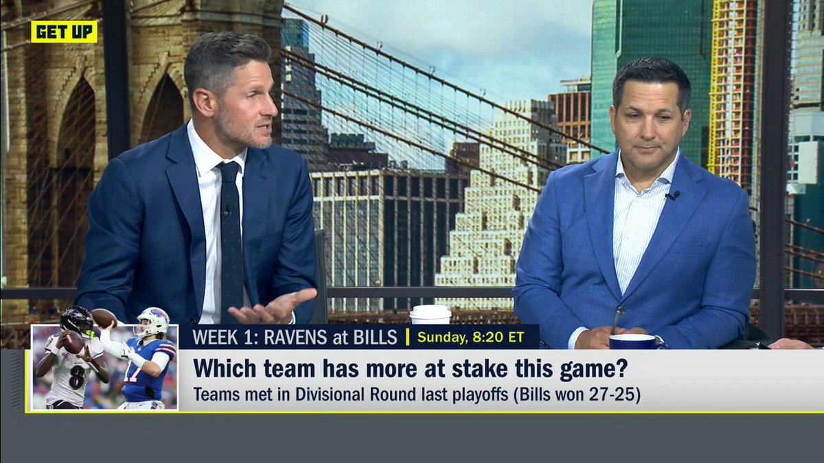 "There is no organization and no team under more pressure than the Baltimore Ravens." 👀 Dan Orlovsky