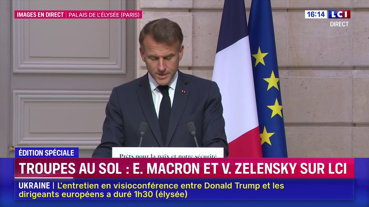 🔴 Ukraine : Emmanuel Macron s’exprime 🗣️ "C'est la Russie seule qui a choisi la guerre en 2022 (...), qui choisit aujourd'hui de la poursuivre et même de l'intensifier avec le consentement, parfois plus que tacite, de beaucoup de partenaires."