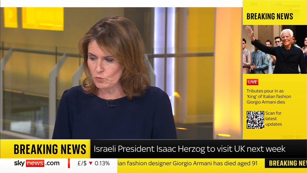 BREAKING: Israeli President Isaac Herzog to visit the UK next week. 📺 Sky 501, Virgin 602, Freeview 233 and YouTube