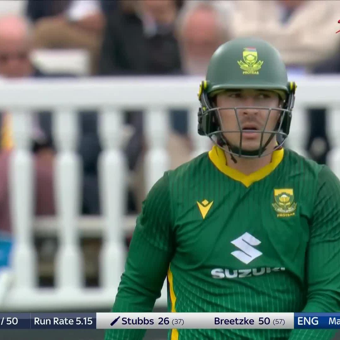 Matthew Breetzke becomes the first player to score five half-centuries in his first five ODI innings 🇿🇦🔥 📺 Stream #ENGvSA on DStv: