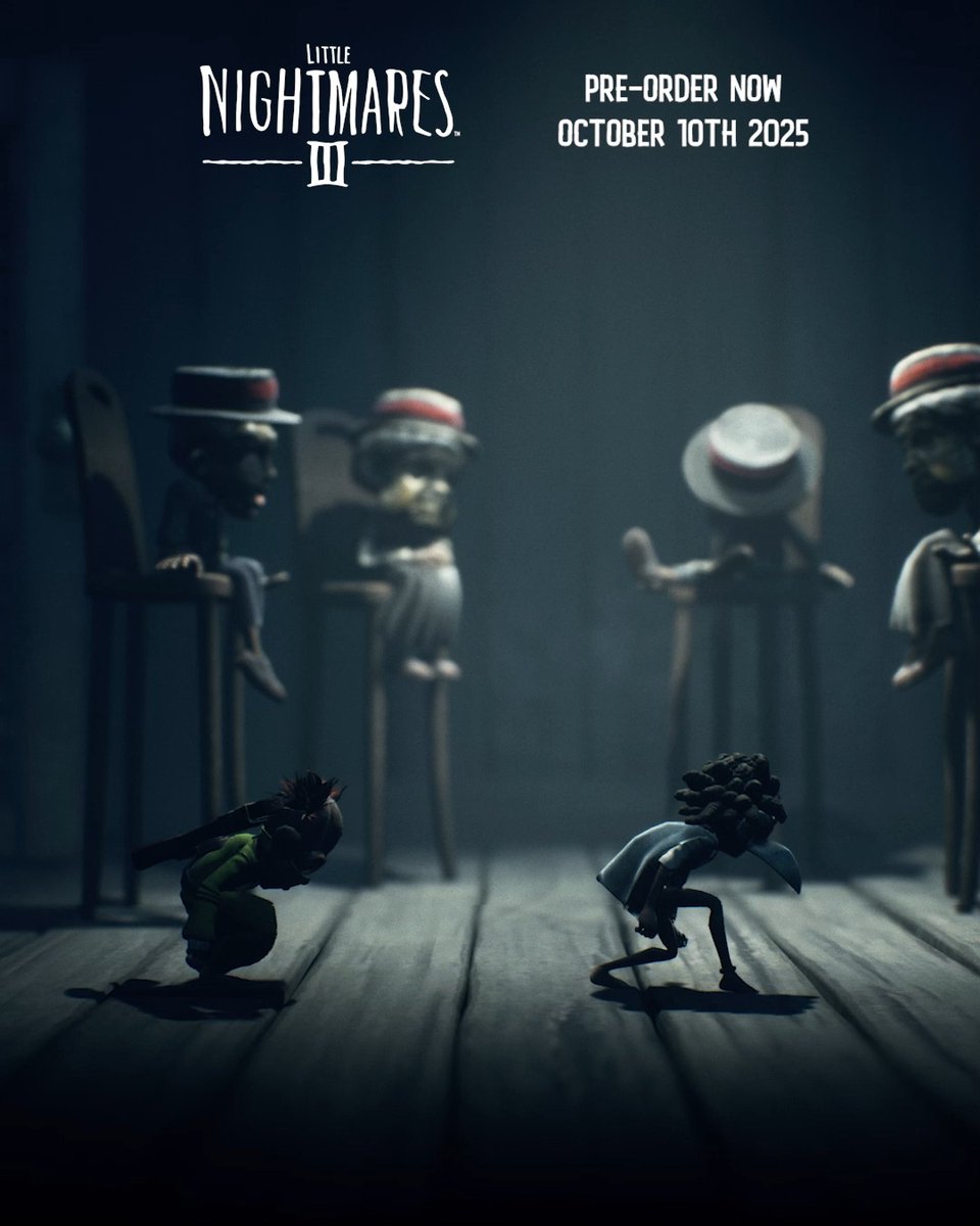 At every turn. At every corner. There's nowhere left to run, it's in your hands. Nintendo Switch and Nintendo Switch 2 preorders for #LittleNightmares III are open: