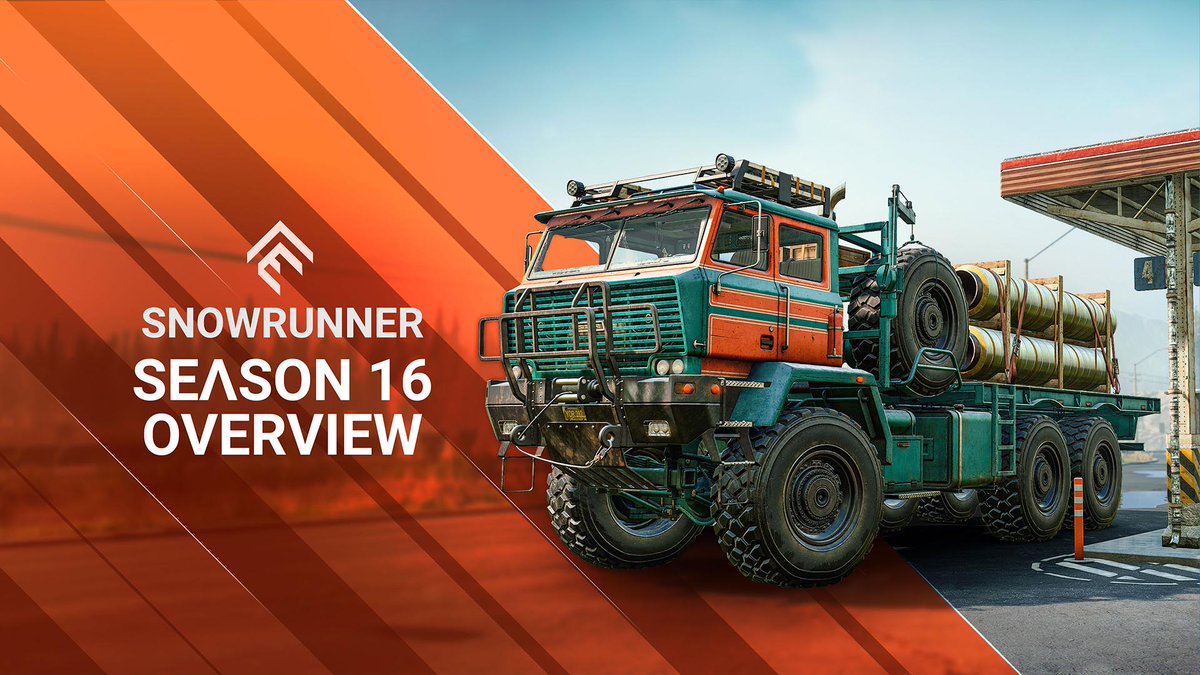 #SnowRunner’s Season 16: High Voltage drops at 5pm UTC! ⚡ We need you in Washington to help build a hydroelectric power plant and take on other daring missions! But don’t worry: your 3 new trucks are more than up to the task. 🚚