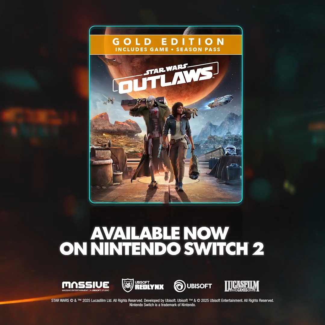 Experience the ultimate galactic adventure with Star Wars Outlaws on Nintendo Switch 2! Whether at home or on the go, enjoy intuitive touch controls for menu navigation and select minigames, an optimized handheld mode, and immersive motion controls for key features.