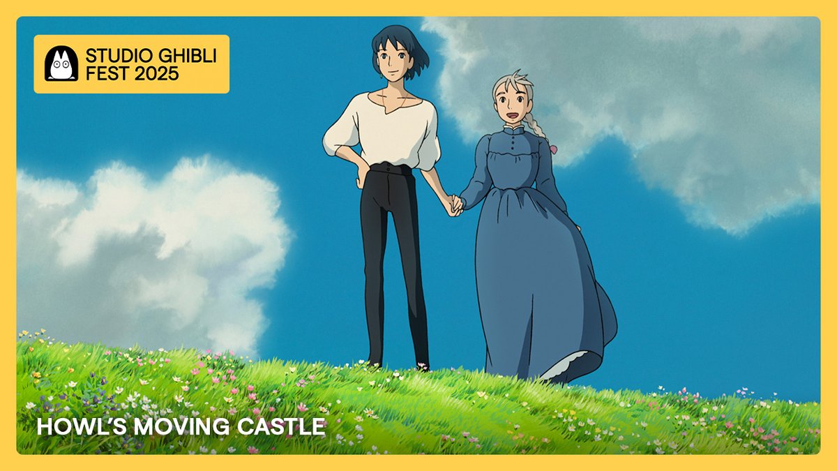HOWL'S MOVING CASTLE from Hayao Miyazaki and Studio Ghibli returns to theatres September 20-24. 🏰✨