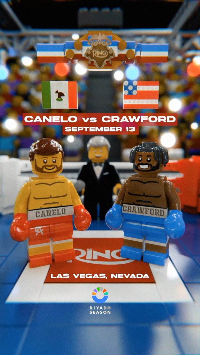 Brick by brick, pound-for-pound 🥊 The fight of the century between Canelo Alvarez and Terence Crawford for Ring and undisputed super-middleweight gold is just days away 🔥 #CaneloCrawford live on Netflix l #RiyadhSeasonCard | موسم الرياض | Riyadh Season | Sept 13th 🥊