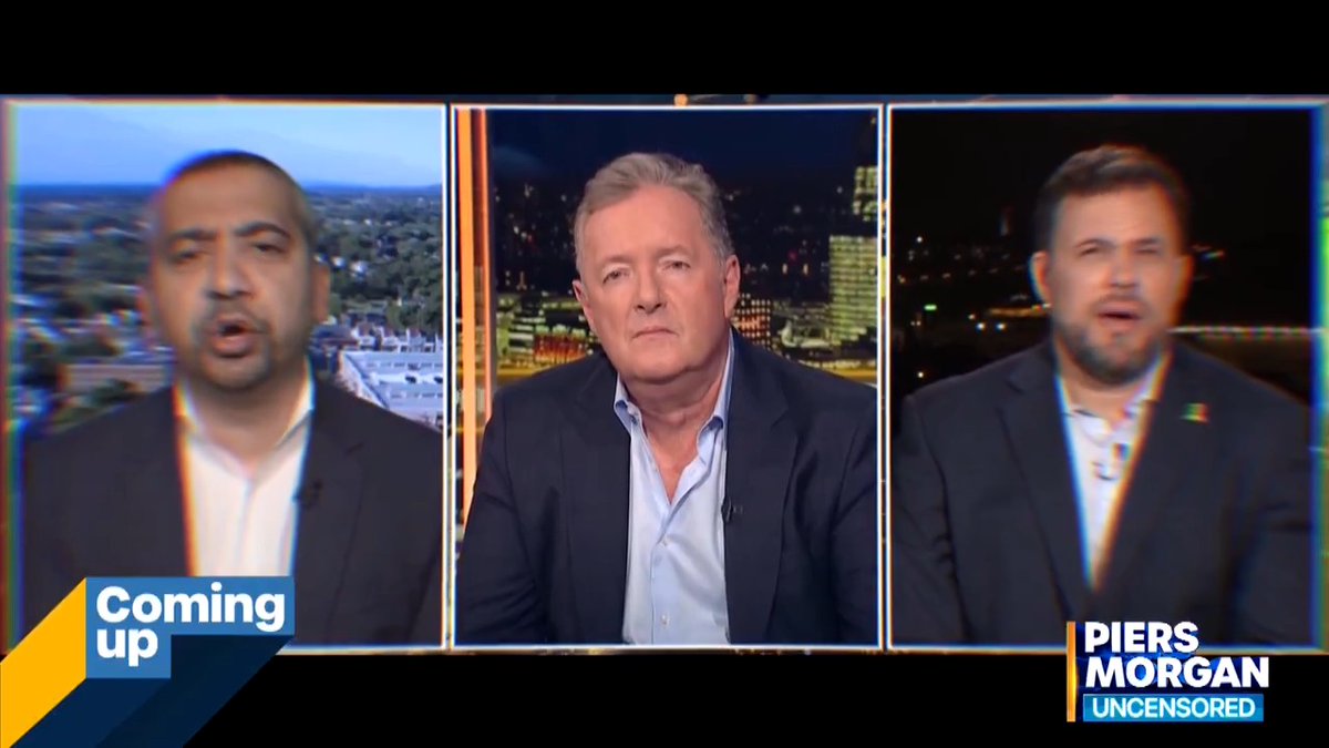 "Shut up! We're not in Gaza - you don't get to kill me as a journalist!" Piers Morgan grills Naftali Bennett נפתלי בנט on Israel-Gaza being called a "genocide" by experts, and things get explosive when Mehdi Hasan goes head-to-head with Jonathan Conricus. Live now👇 📺