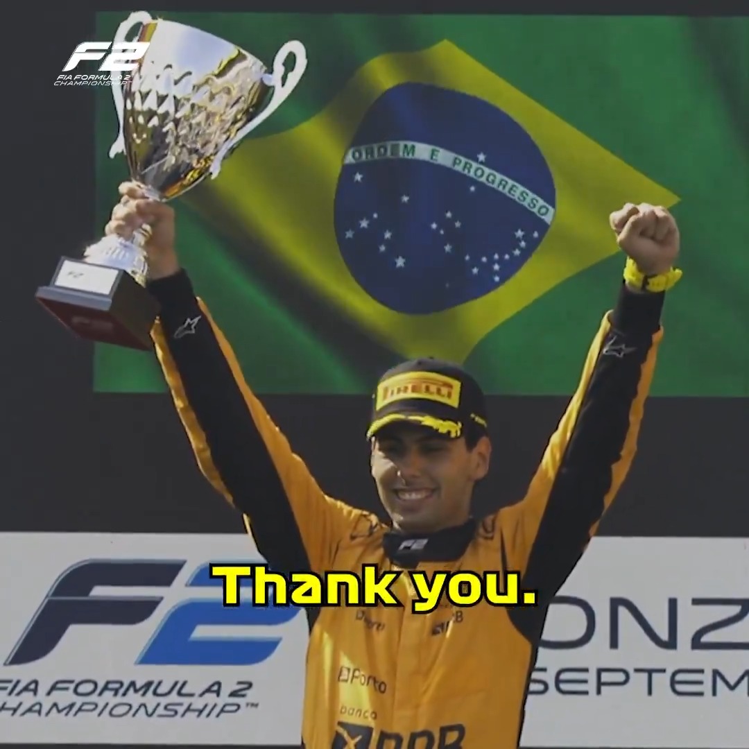 A win that many would have assumed to be impossible 😲 Looking back at Gabriel Bortoleto's INCREDIBLE victory in last year's Monza Feature Race 👀👇 #F2 #ItalianGP